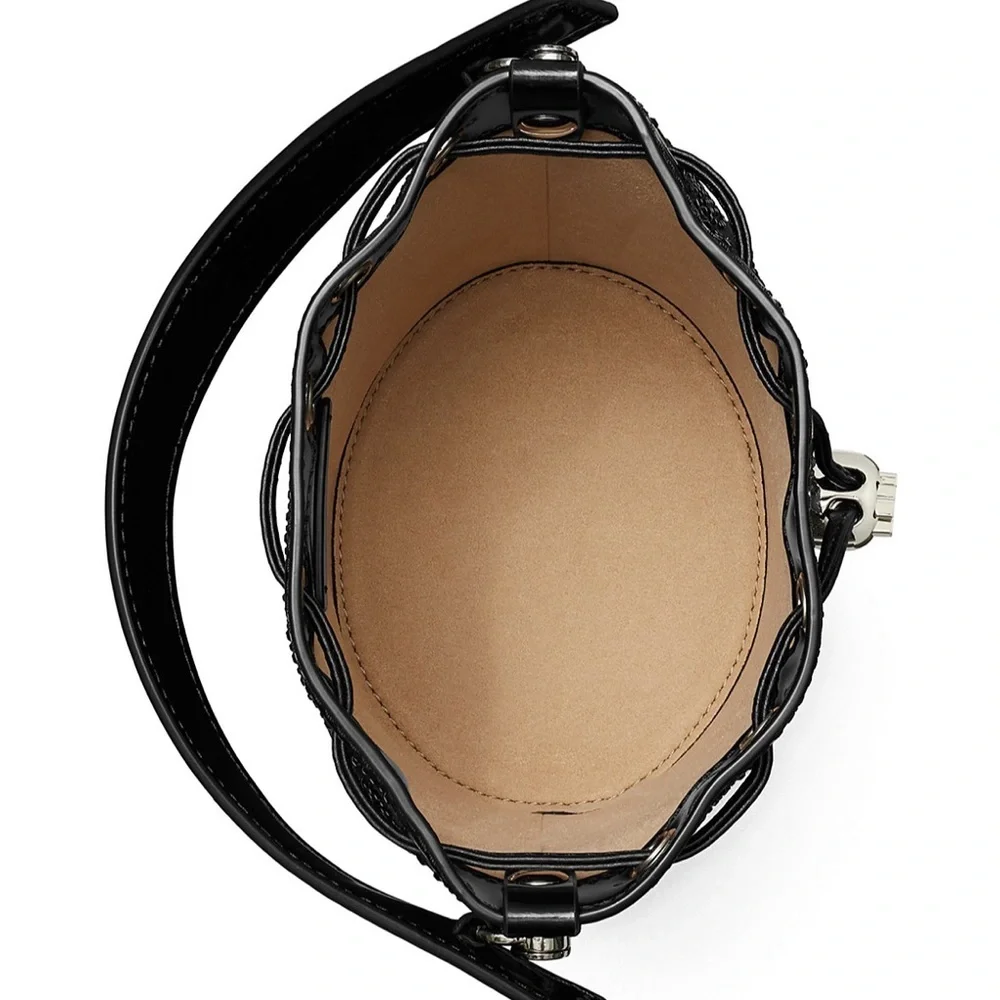 Tory Burch Mini T Monogram Hotfix Bucket Bag